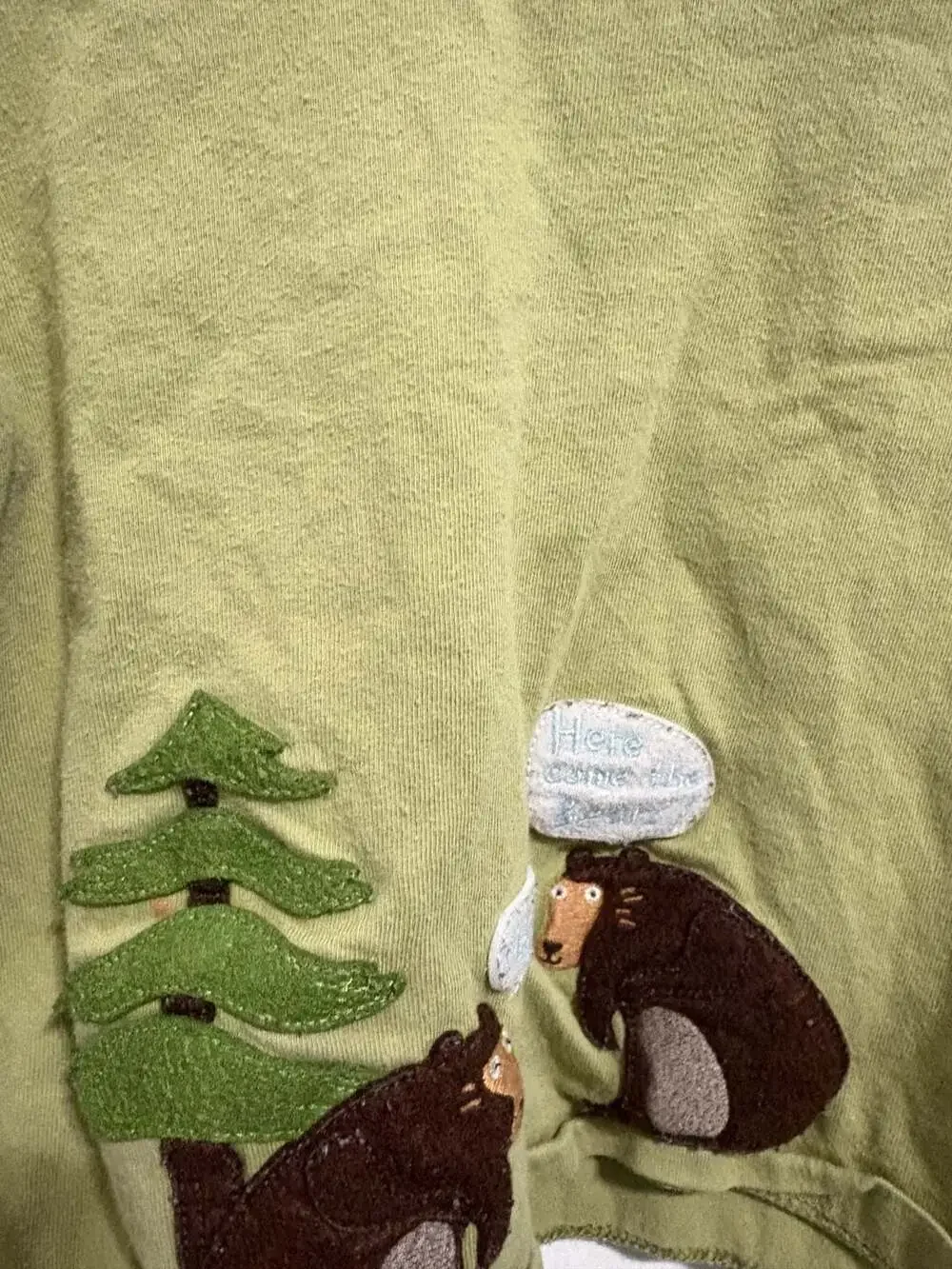 Janie and Jack Toddler Boy 2T Double Layer Bear Applique Long Sleeve T-Shirt - Picture 2 of 5